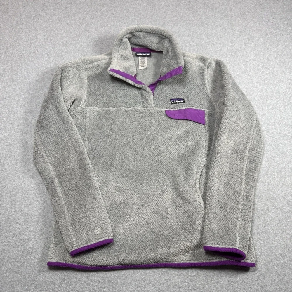 Patagonia Synchilla Snap T Jacket Womens Large Polartec Fleece Pullover - Picture 2 of 6